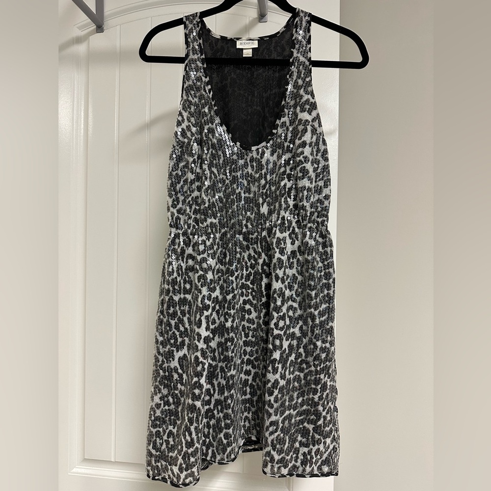 *Rodarte for Target Gray Sequin Leopard Dress Medium